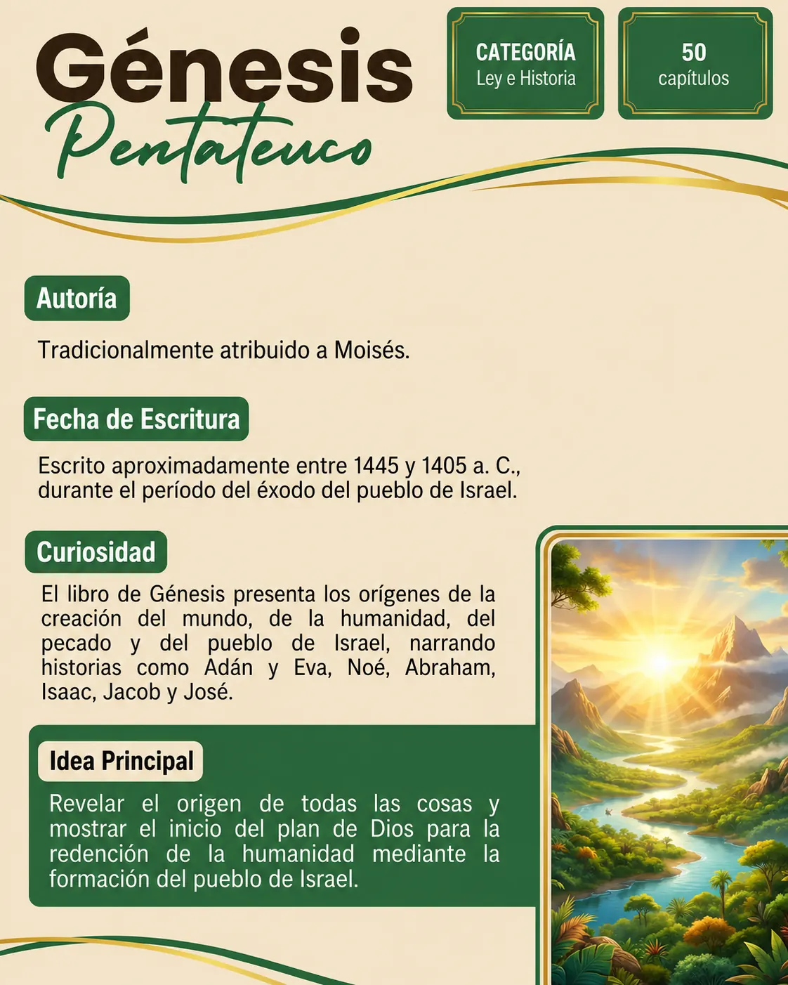 Vista previa 1 - El Pentateuco (Génesis, Éxodo, Levítico, Números y Deuteronomio)