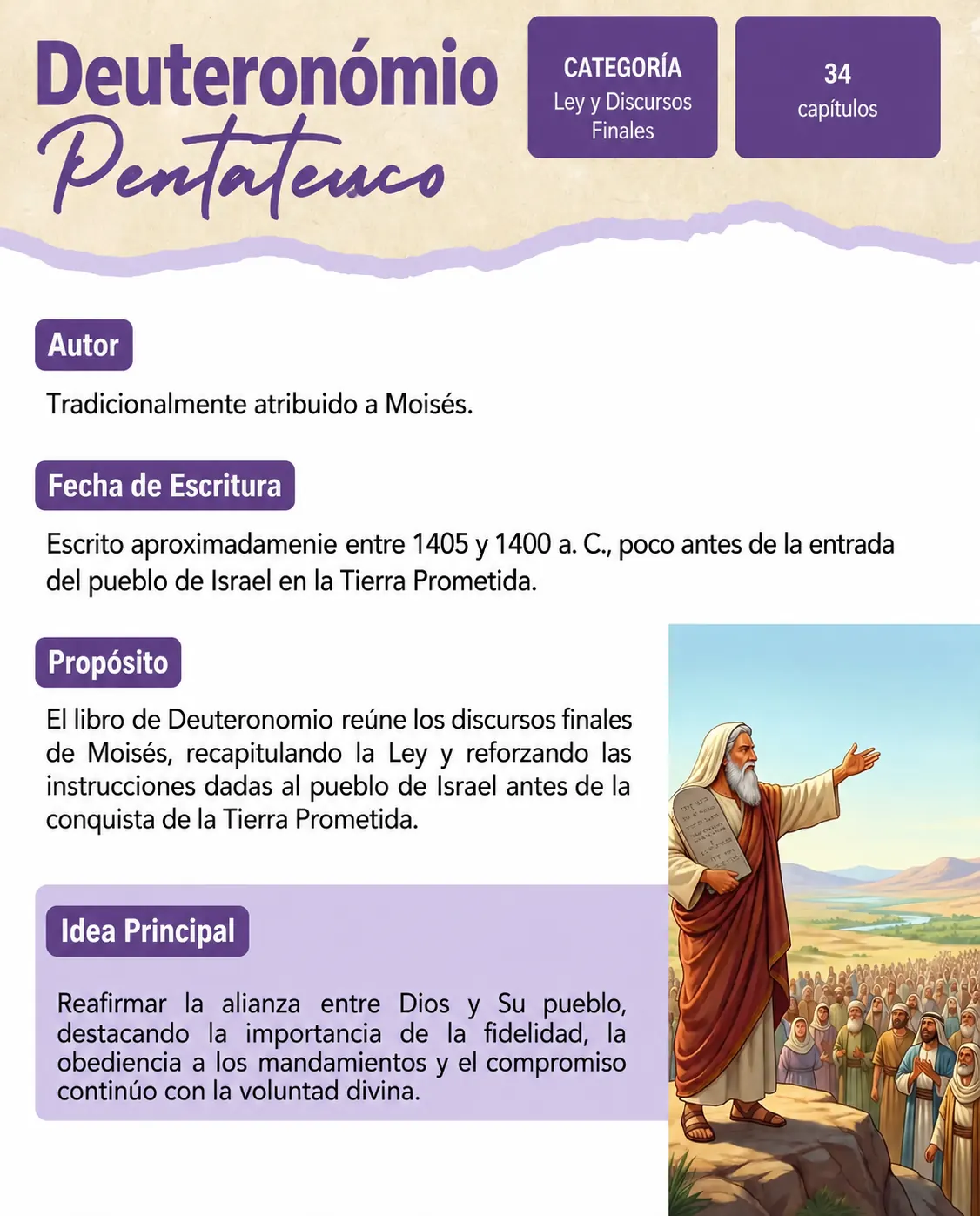 Vista previa 4 - El Pentateuco (Génesis, Éxodo, Levítico, Números y Deuteronomio)